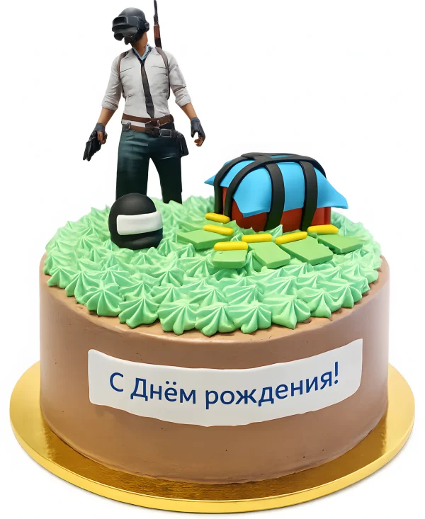 Яркий торт с персонажем Battlefield Фото