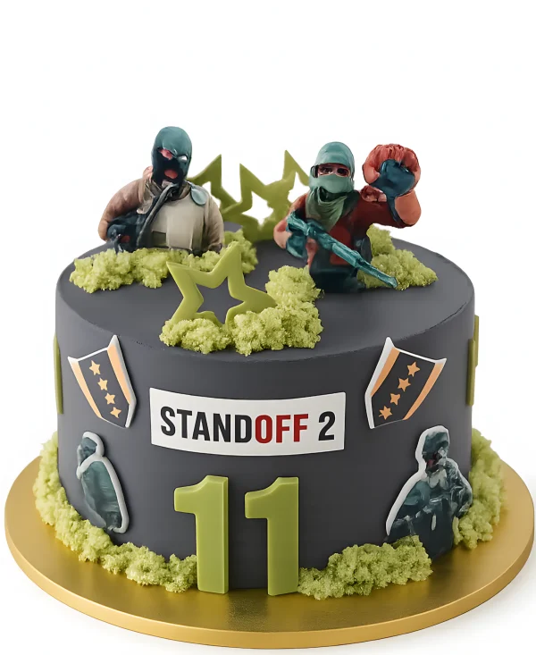 Яркий торт с звездами на 11 лет Фото