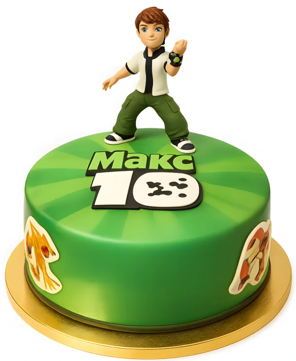 Торт с фигуркой на 10 лет мальчику Фото