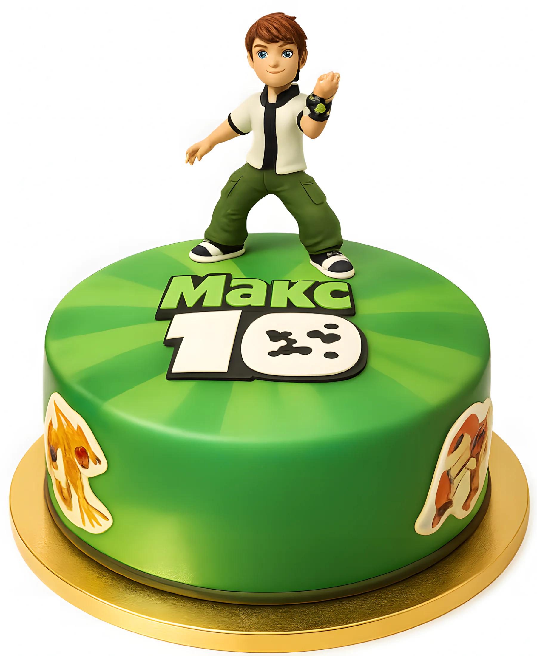 Торт с фигуркой на 10 лет мальчику Фото