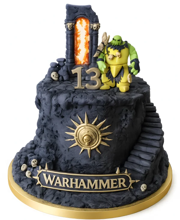 Торт на 13 лет по игре Вархаммер Фото