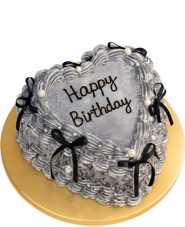 Торт на день рождения с блестками Фото