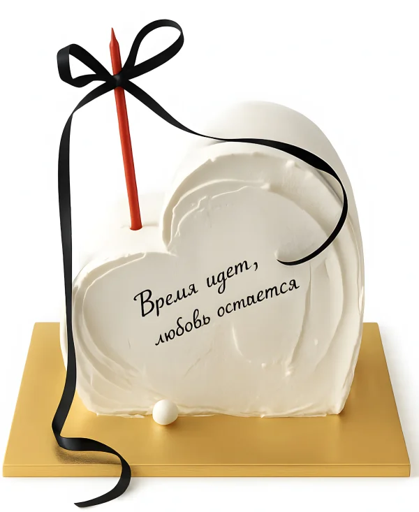 Торт с имитацией таяния на день рождения Фото