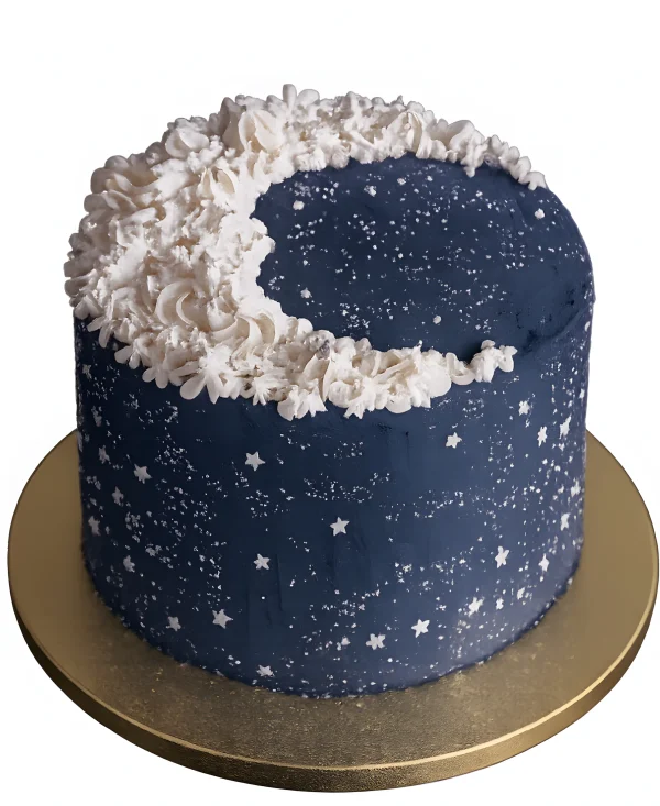 Торт с звездным небом и месяцем Фото