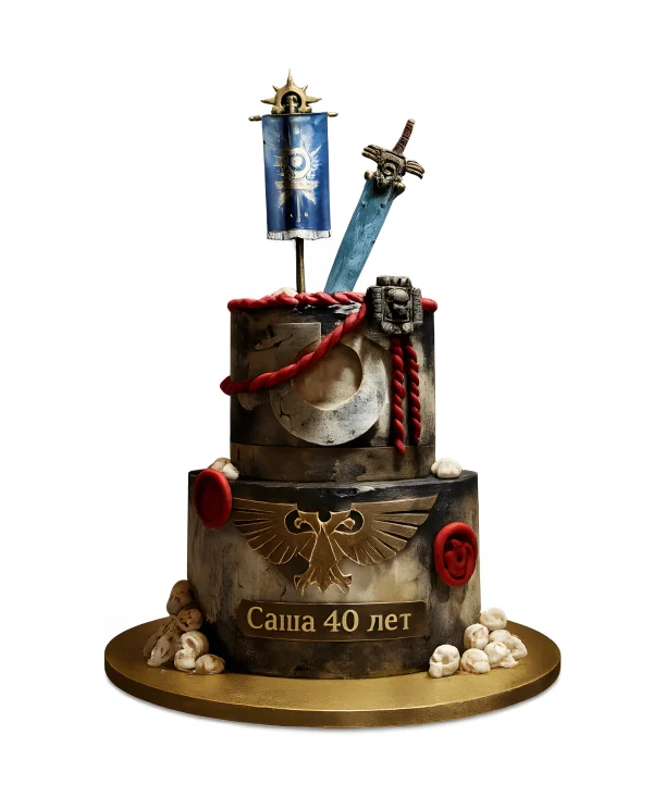 Торт в два яруса по Вархаммер 40000 Фото