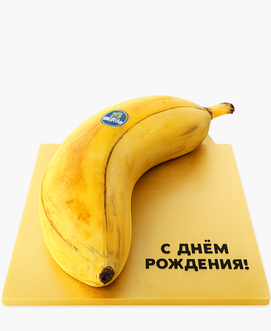 Торт в виде банана Фото