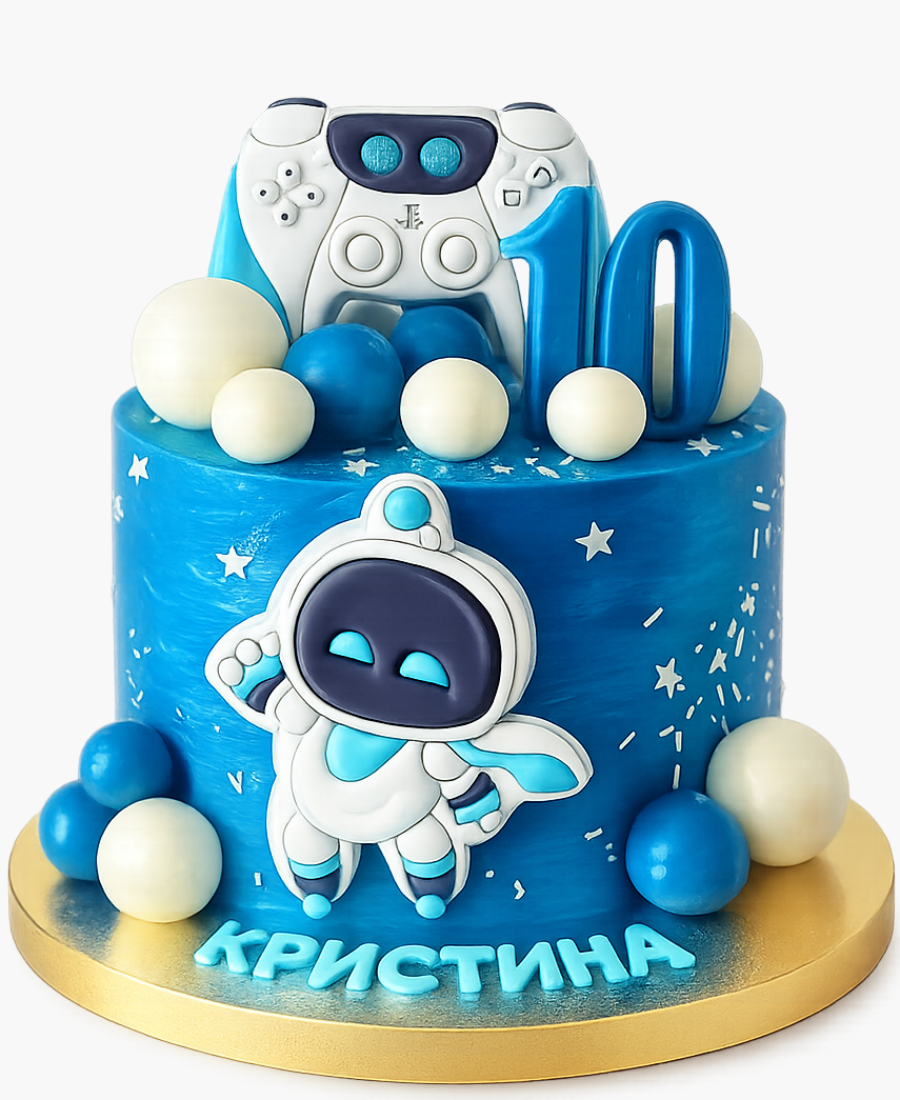 Торт с пряниками на 10 лет по игре Фото
